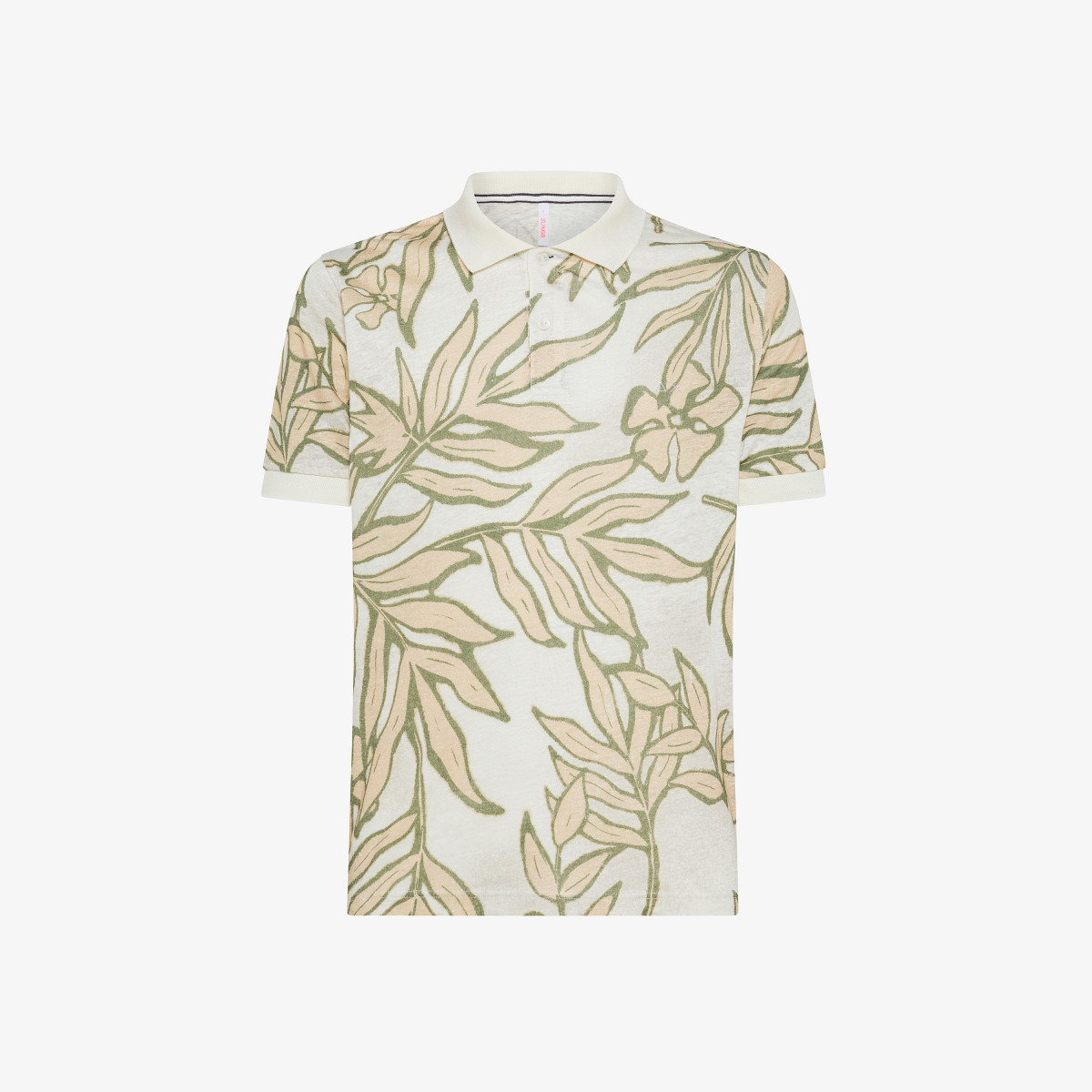 POLO LINEN ALL OVER PRINT S/S OFF WHITE