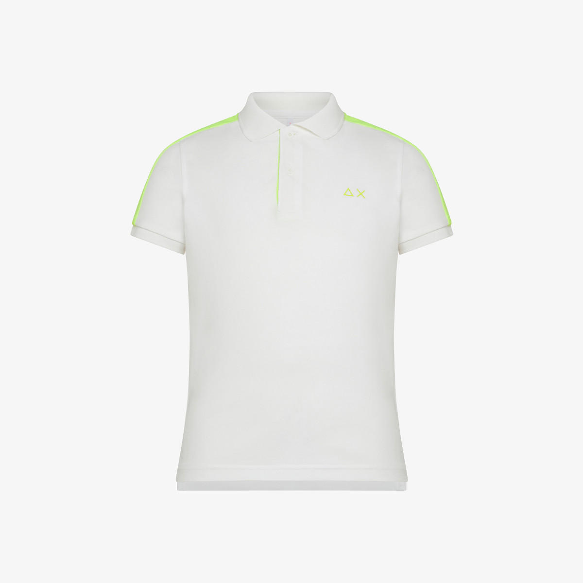 BOY'S POLO FLUO COLLECTION S/S BIANCO