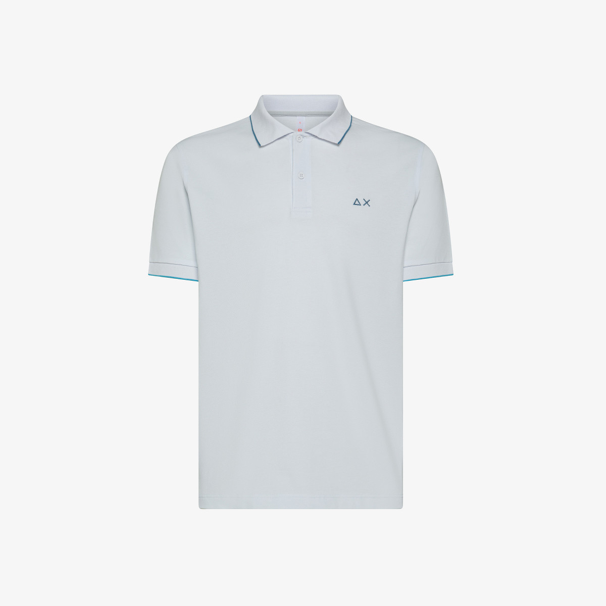 POLO SMALL STRIPES ON COLLAR S/S WHITE