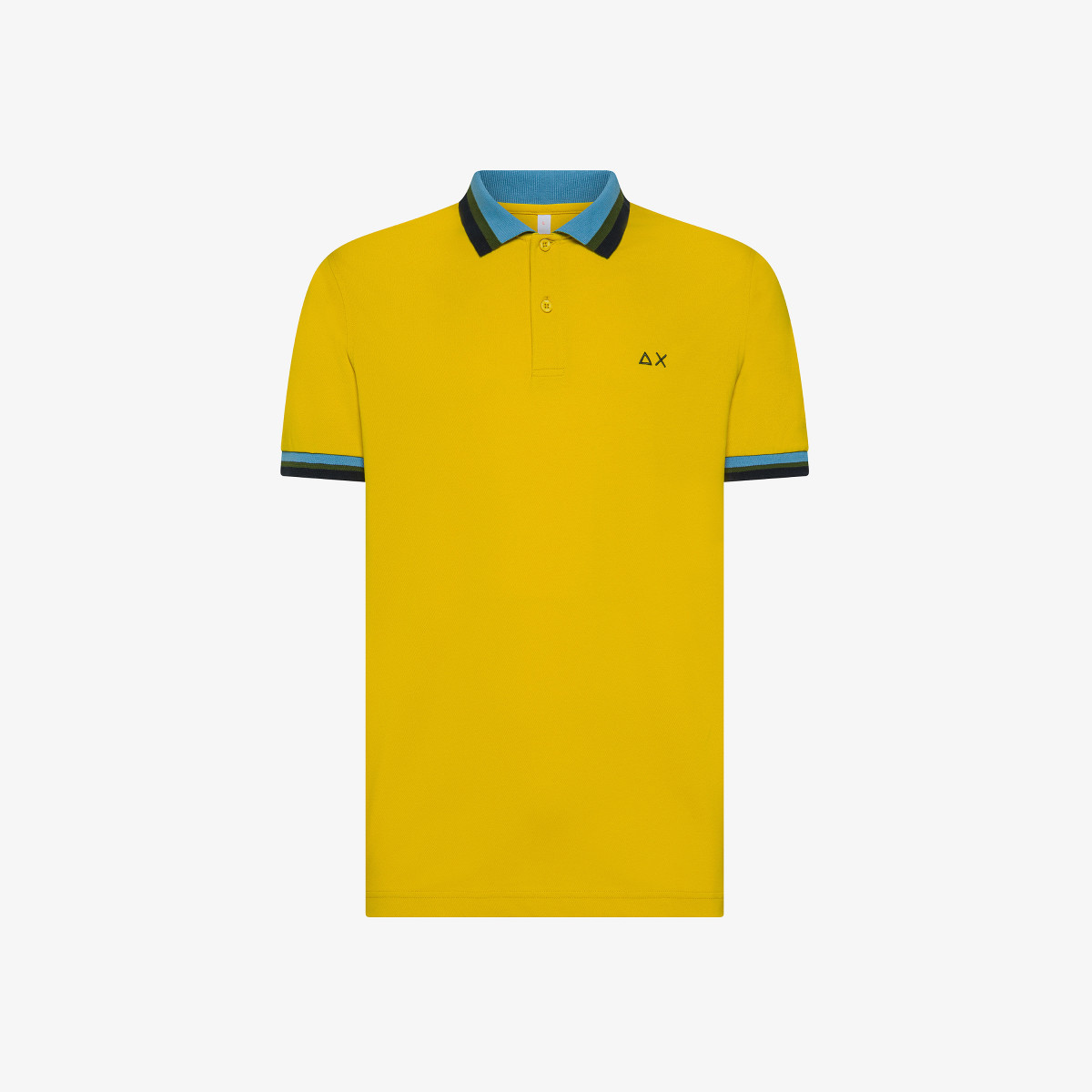 Polo in piquet di cotone giallo