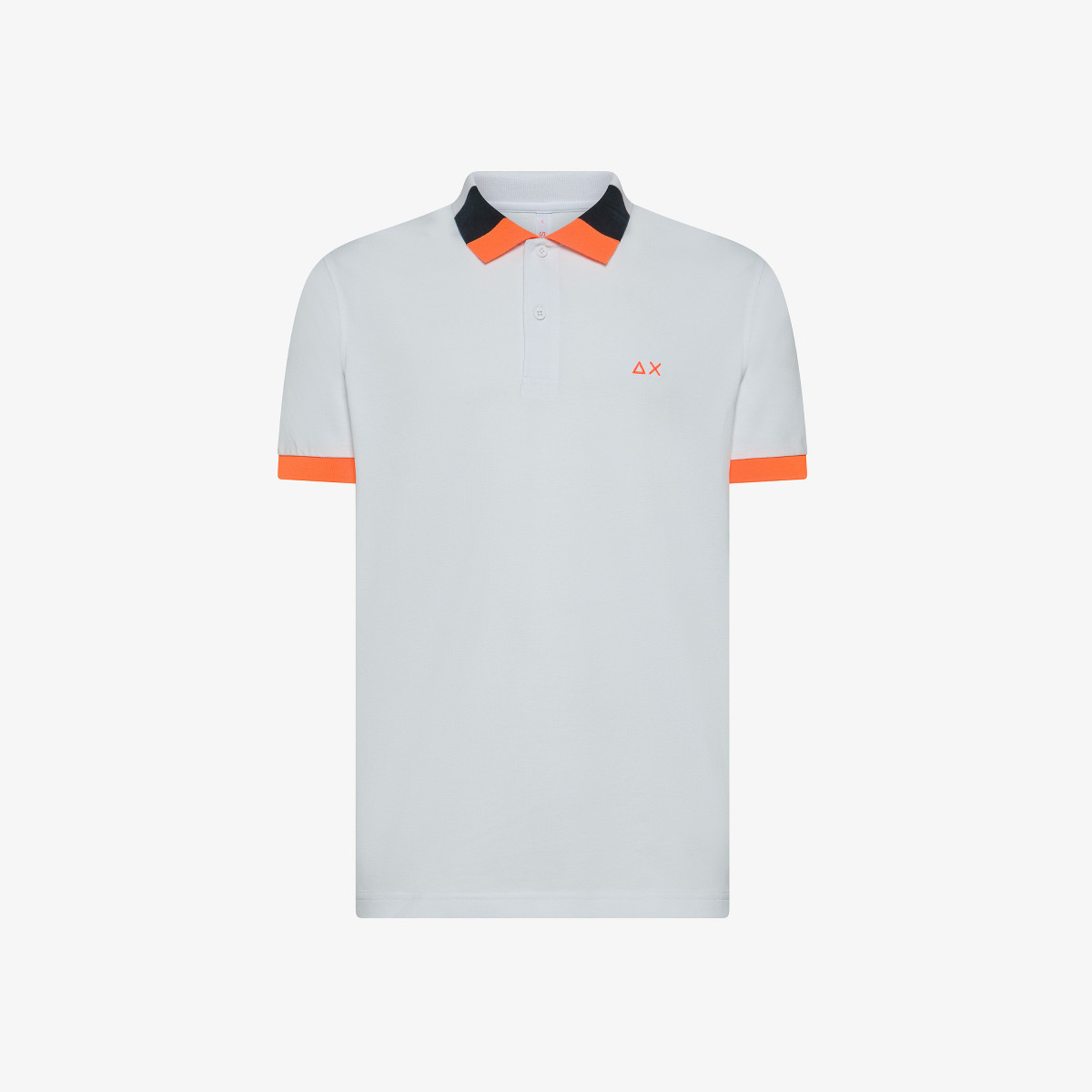 POLO FLUO MULTICOLOR S/S BIANCO