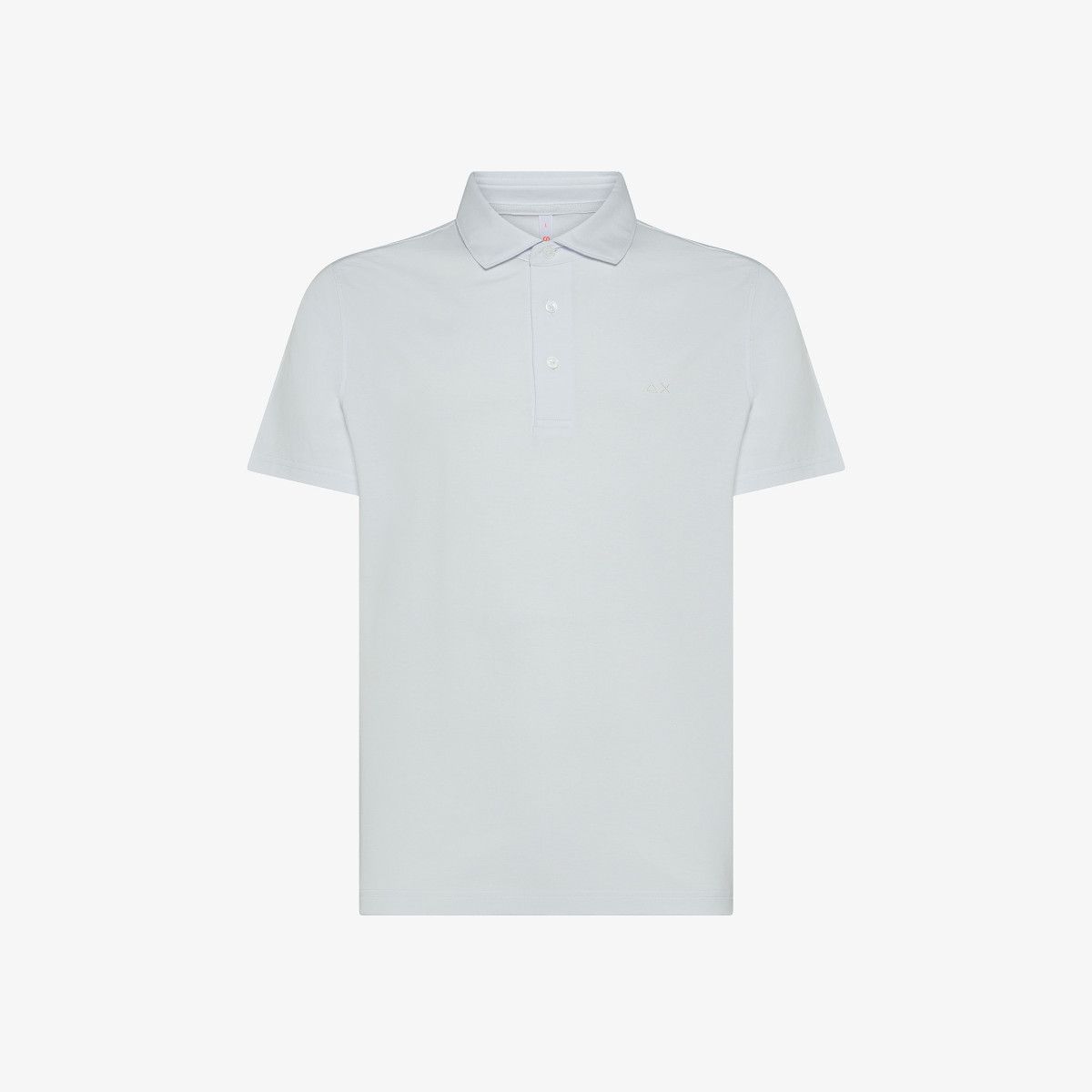 White cotton polo shirt