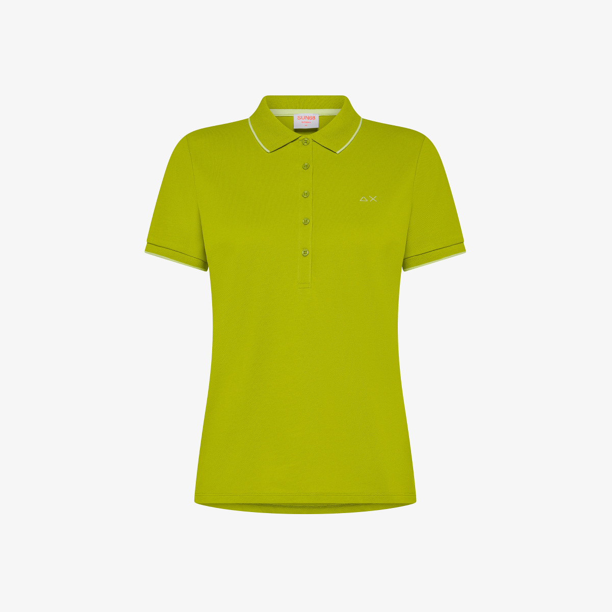 Olive green slim fit polo shirt