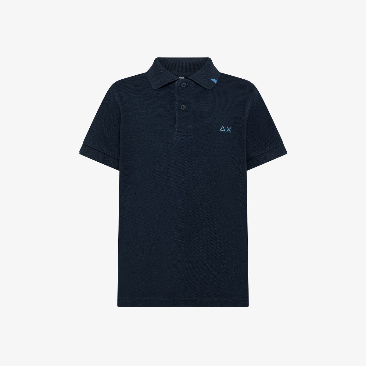 BOY'S POLO SOLID VINTAGE S/S NAVY BLUE