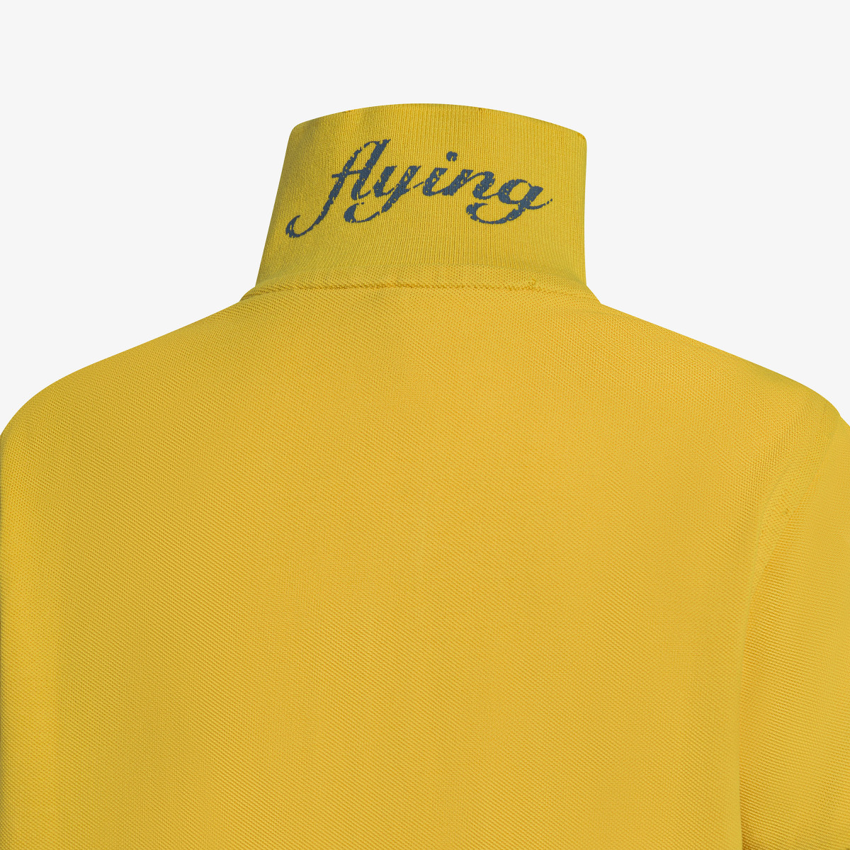 Yellow cotton piqué polo shirt