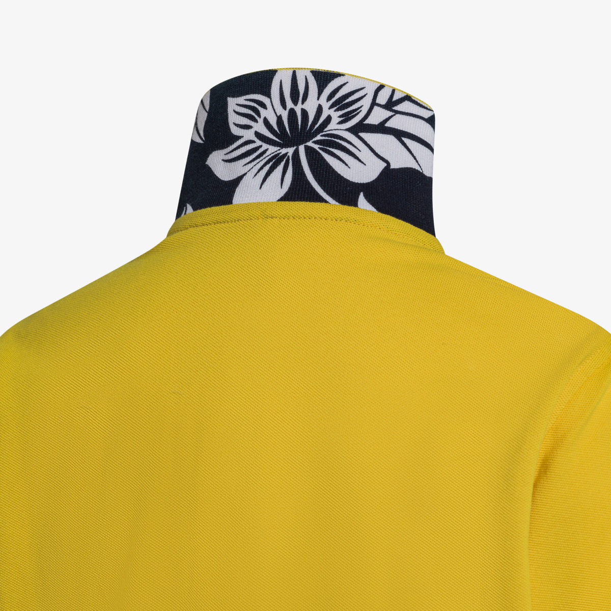 BOY'S POLO PRINT UNDER COLLAR S/S GIALLO