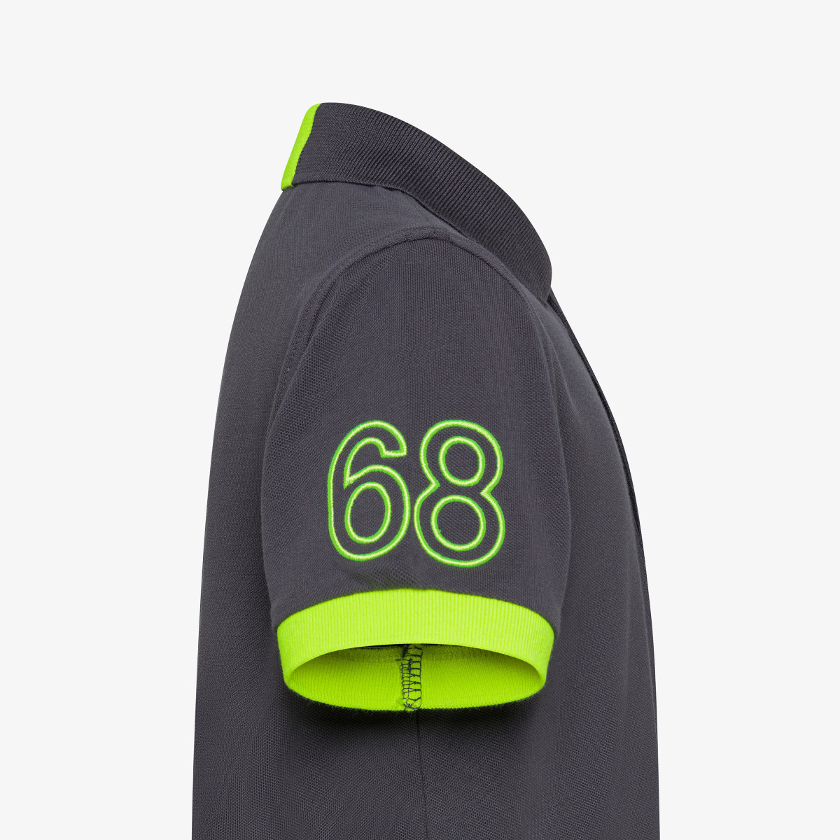 BOY'S POLO LOGO FLUO S/S INK