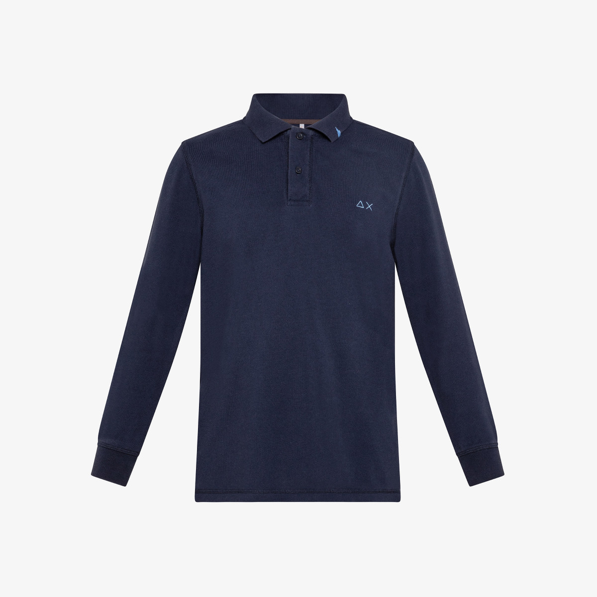 BOY'S POLO VINTAGE CONTRAST STICHING L/S NAVY BLUE