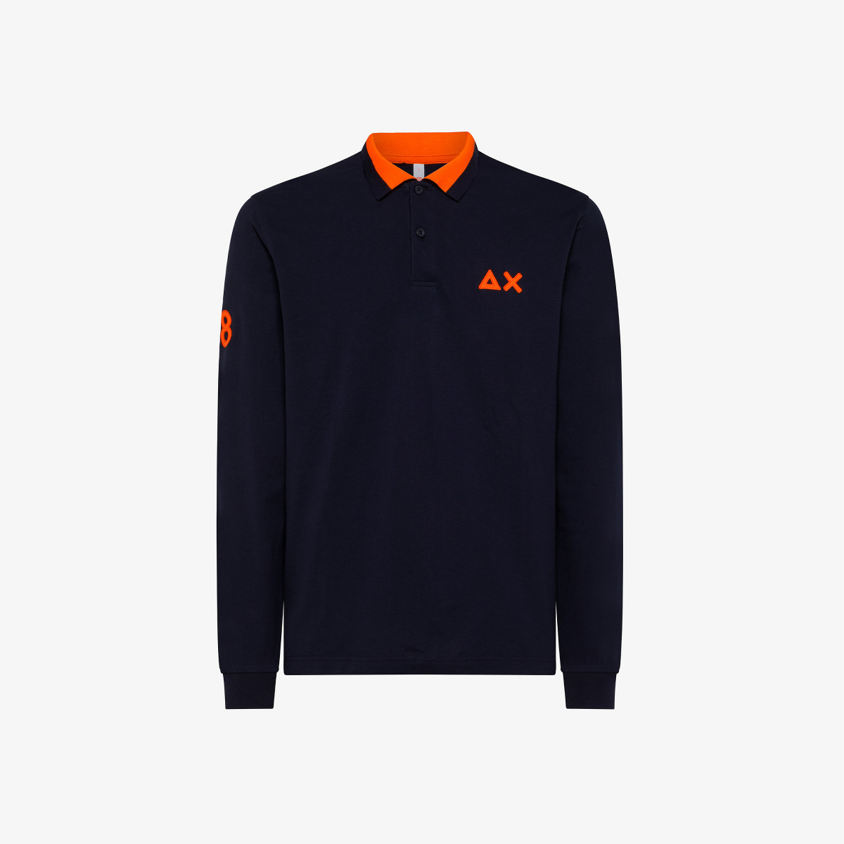 POLO LOGO EL. L/S NAVY BLUE
