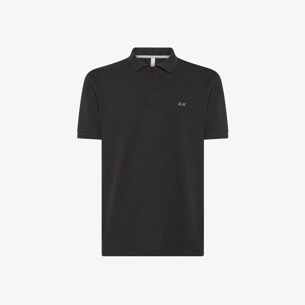 Cotton piqué polo shirt BLACK