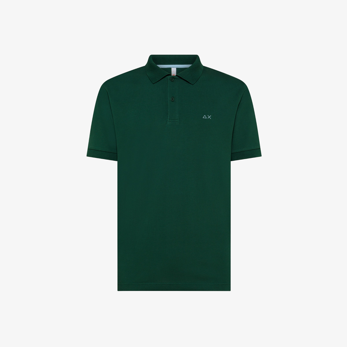 Cotton piqué polo shirt DARK GREEN