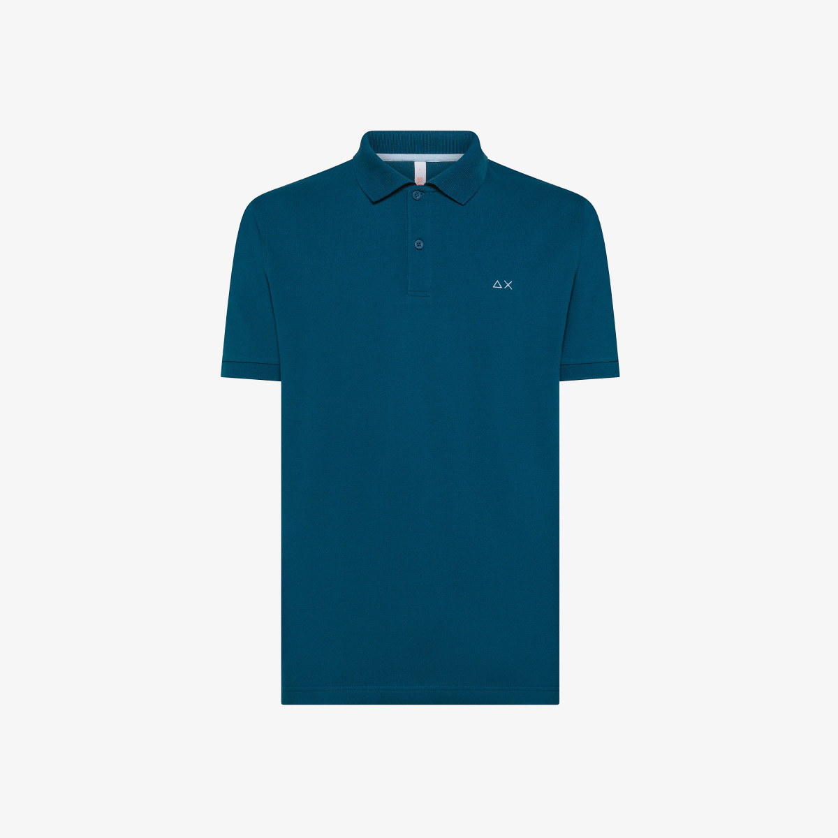 Cotton piqué polo shirt DEEP BLUE