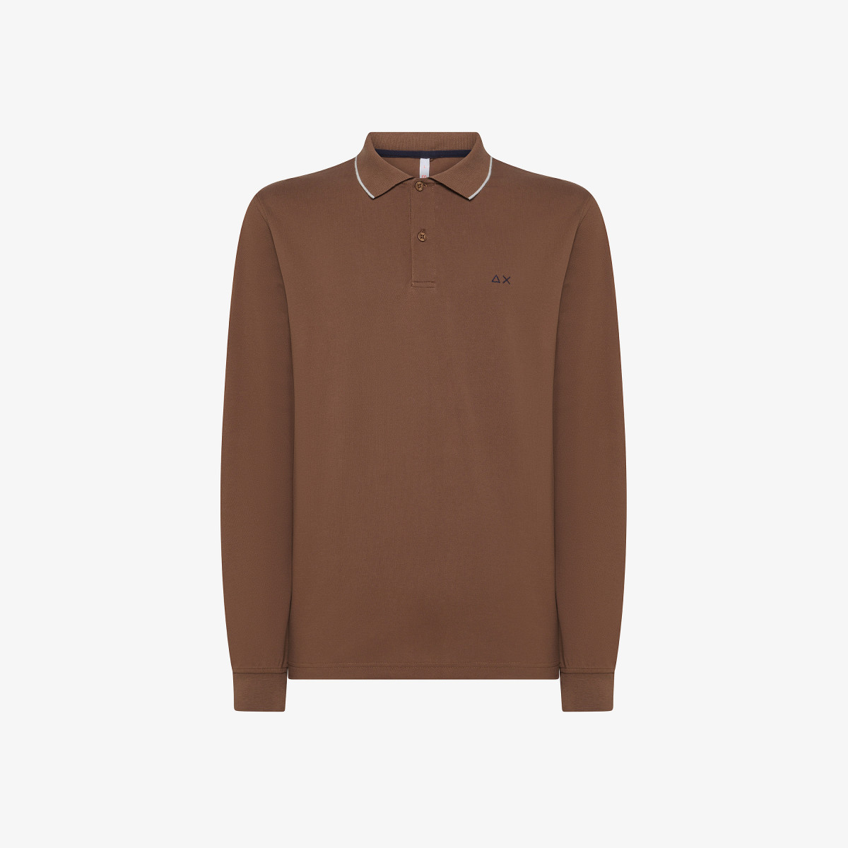 Cotton piqué polo shirt BROWN