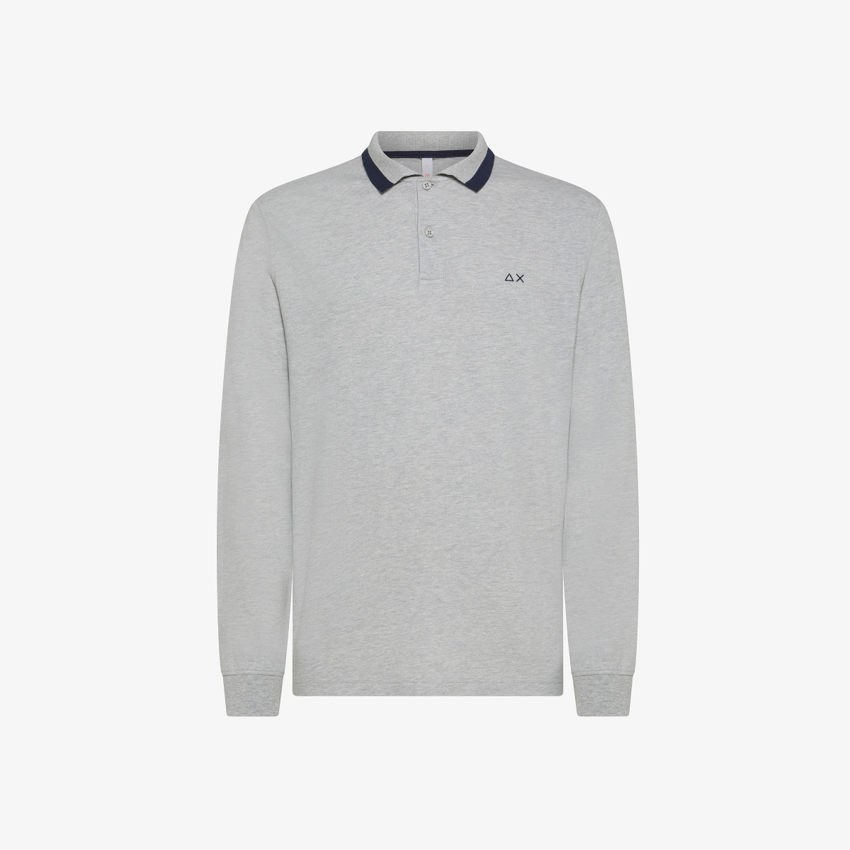 POLO BIG STRIPES EL. L/S GRIGIO MEDIO