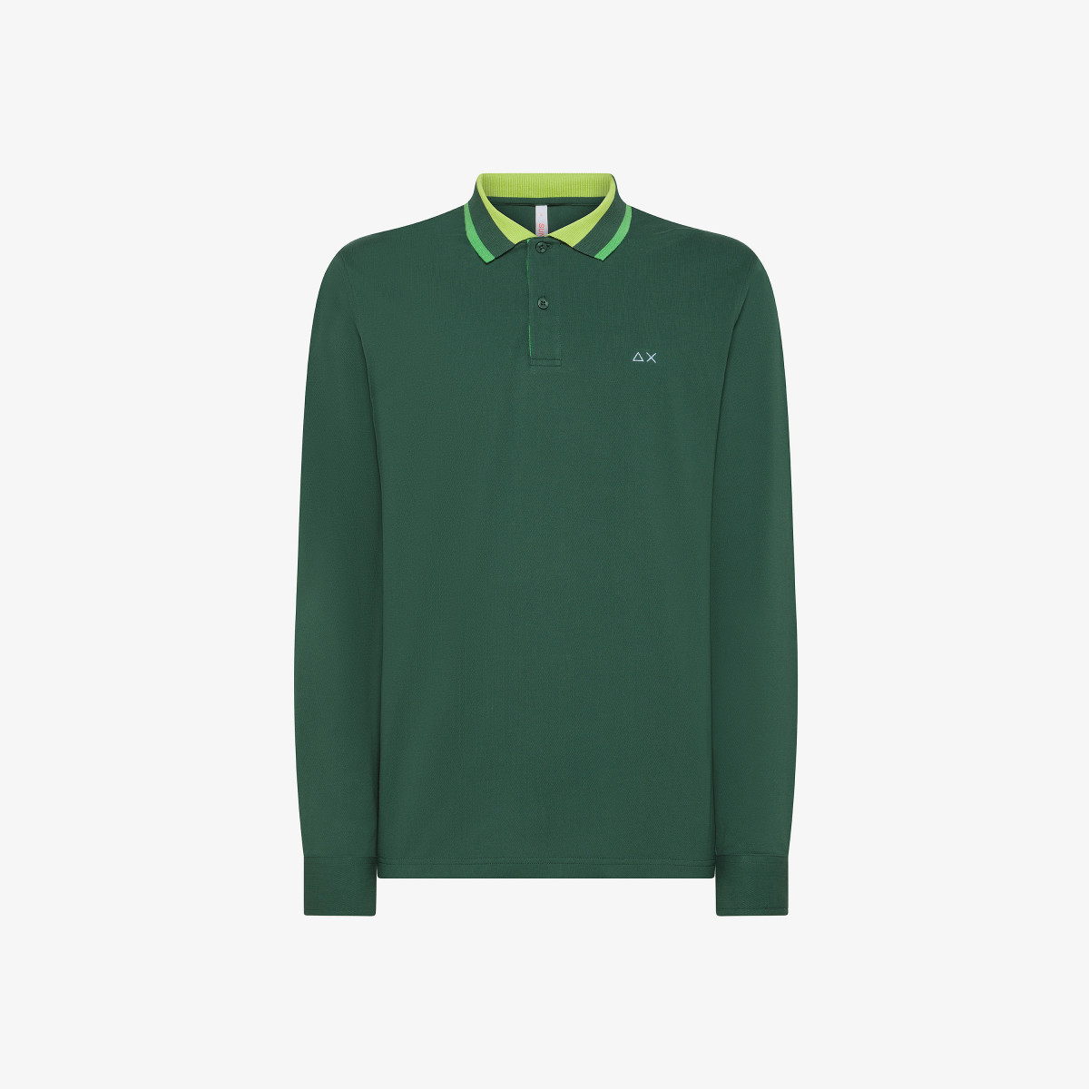 Cotton piqué polo shirt DARK GREEN