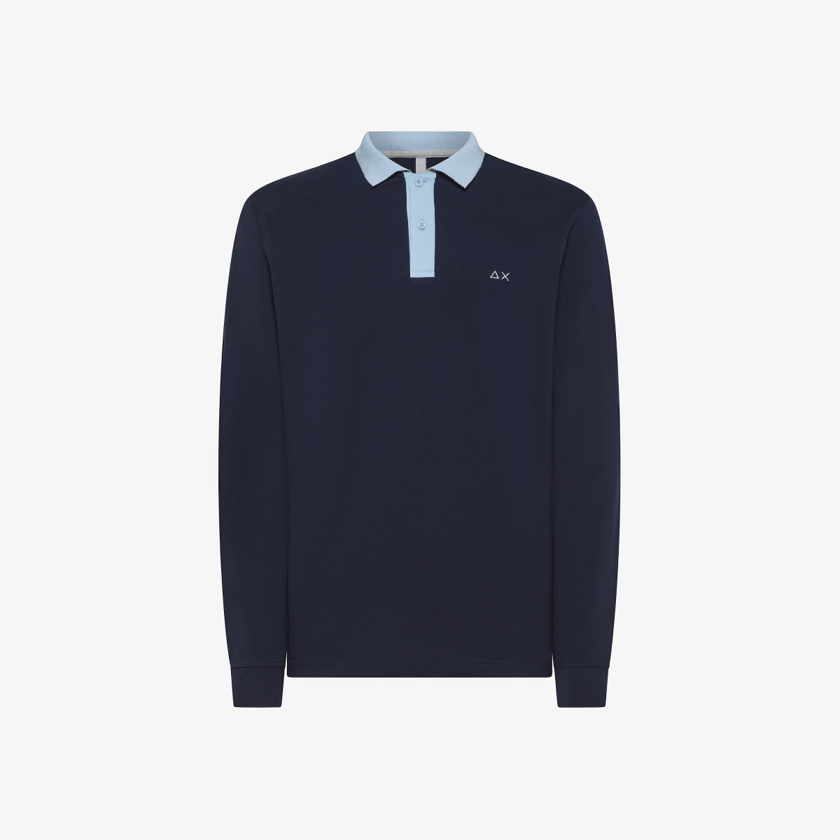 Cotton piqué polo shirt NAVY BLUE