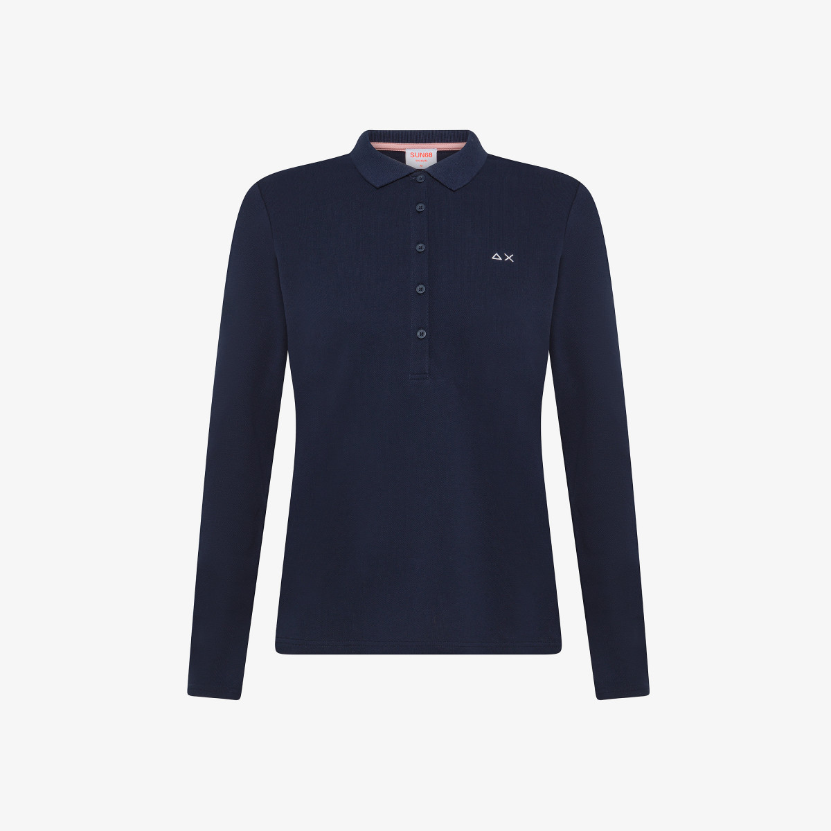 Cotton piqué polo shirt NAVY BLUE