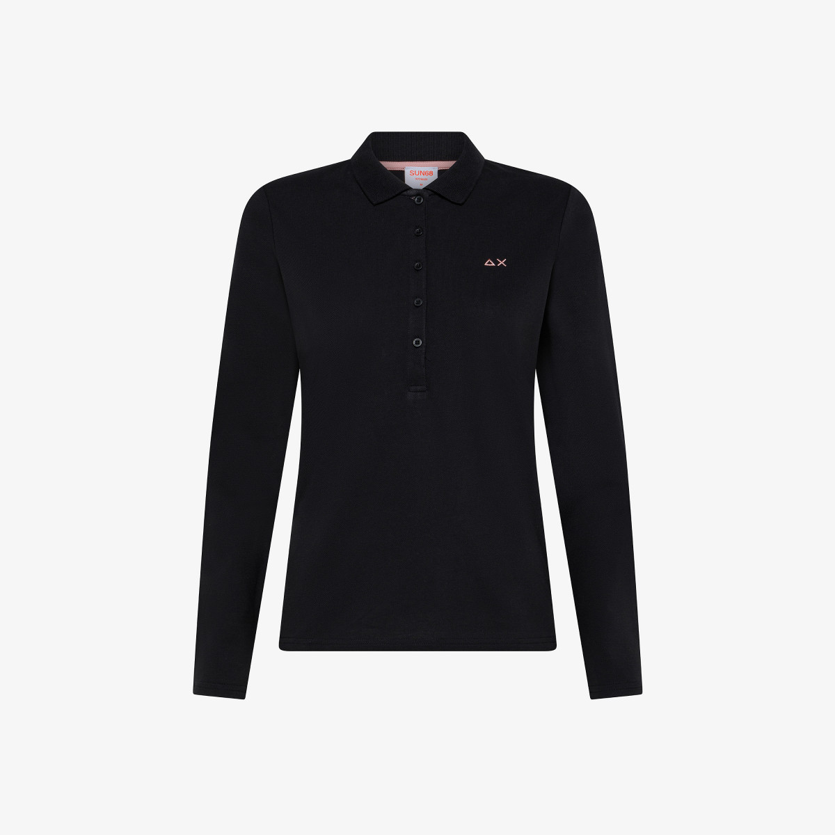 Cotton piqué polo shirt BLACK