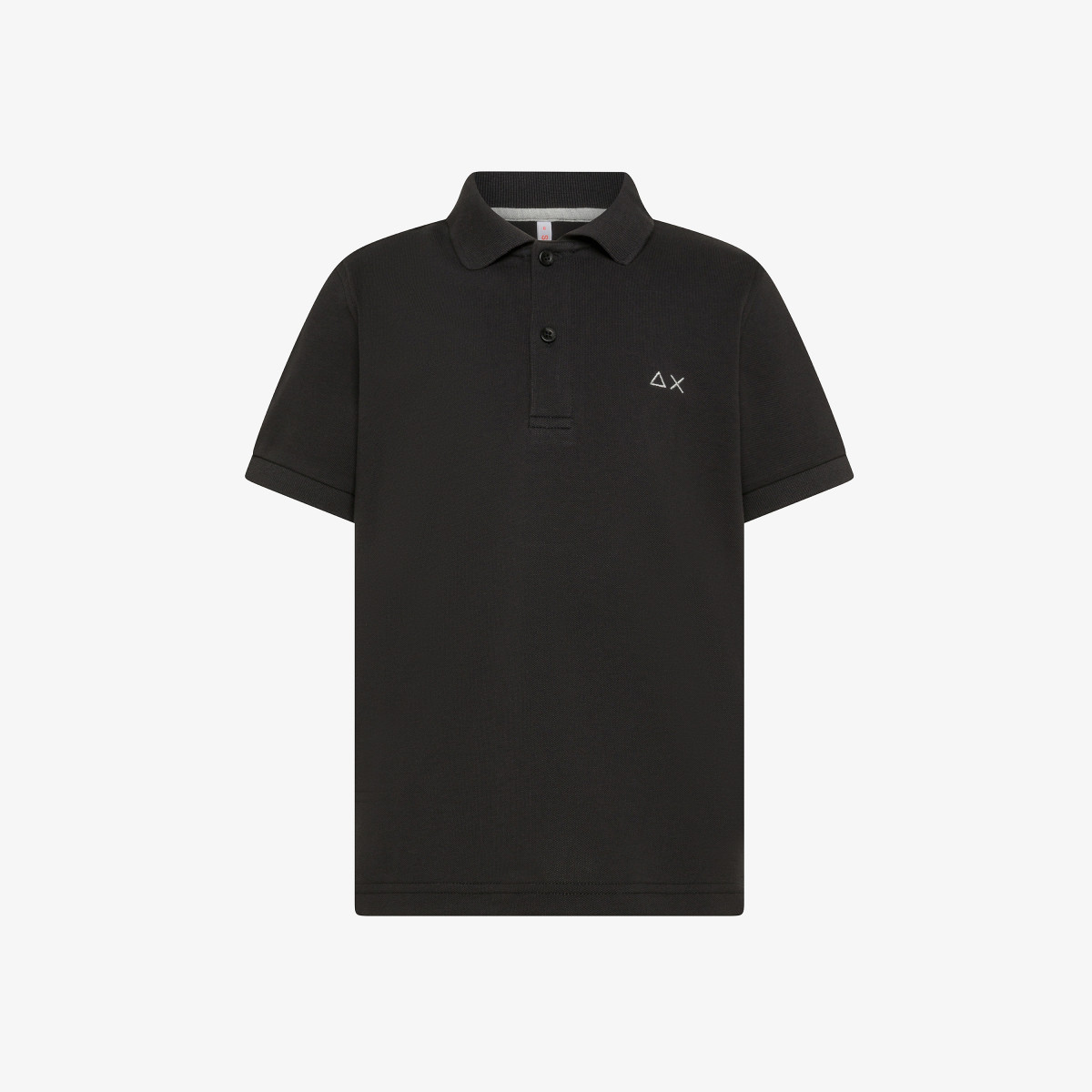 Cotton piqué polo shirt BLACK