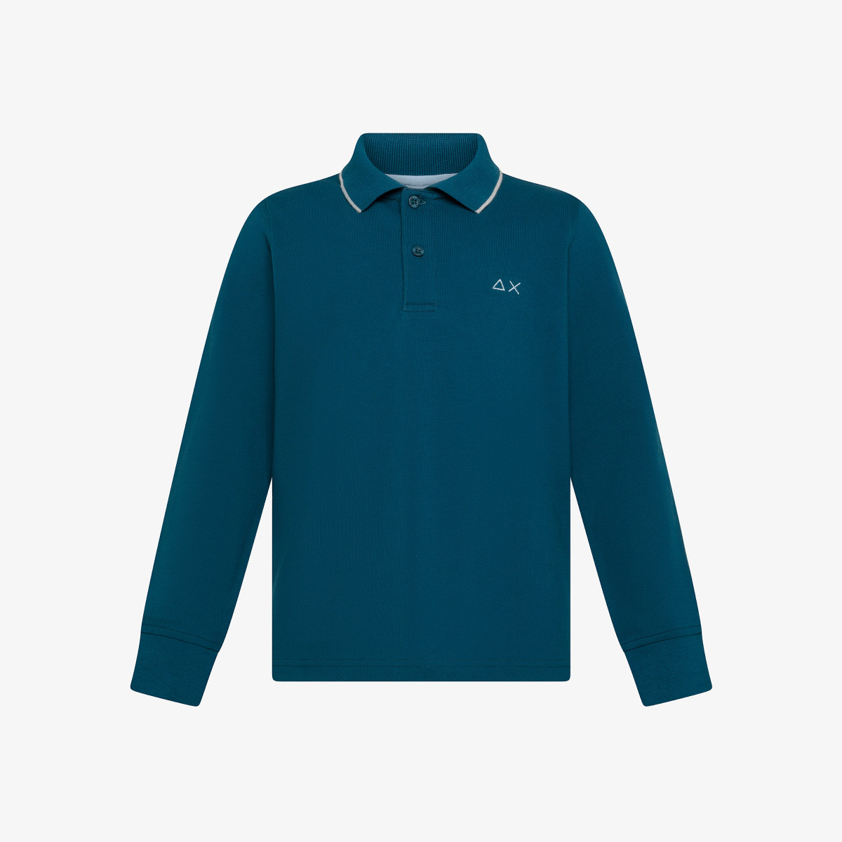 Cotton piqué polo shirt DEEP BLUE