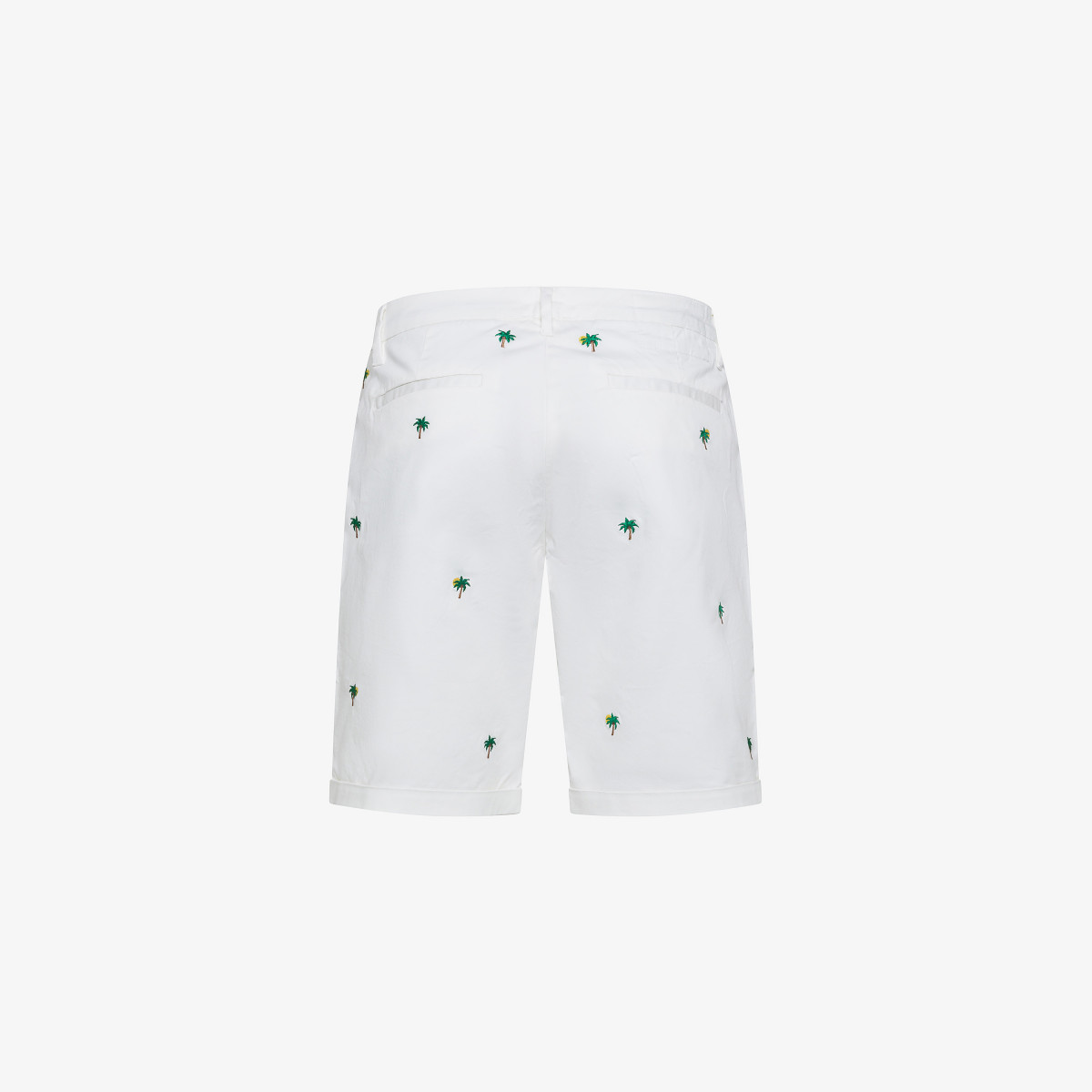 CHINO SHORTS EMBROIDERY OFF WHITE