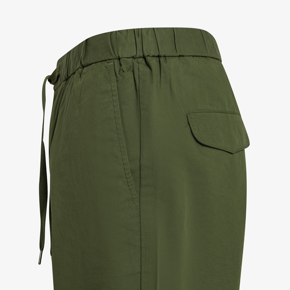 Bermuda in cotone verde scuro
