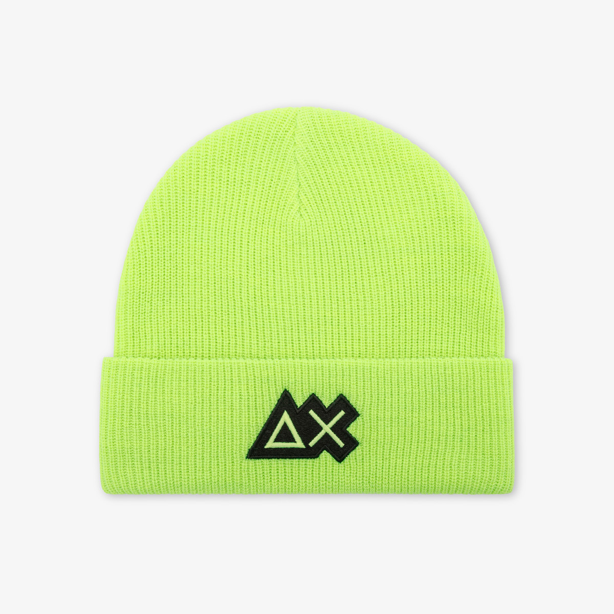 Berretto beanie in lana a coste GIALLO FLUO