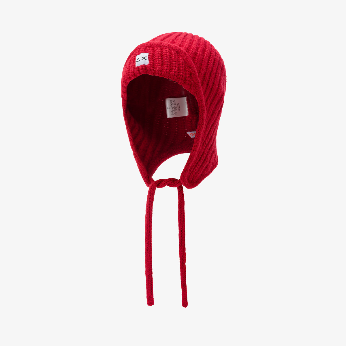 Ribbed wool aviator hat FIRE