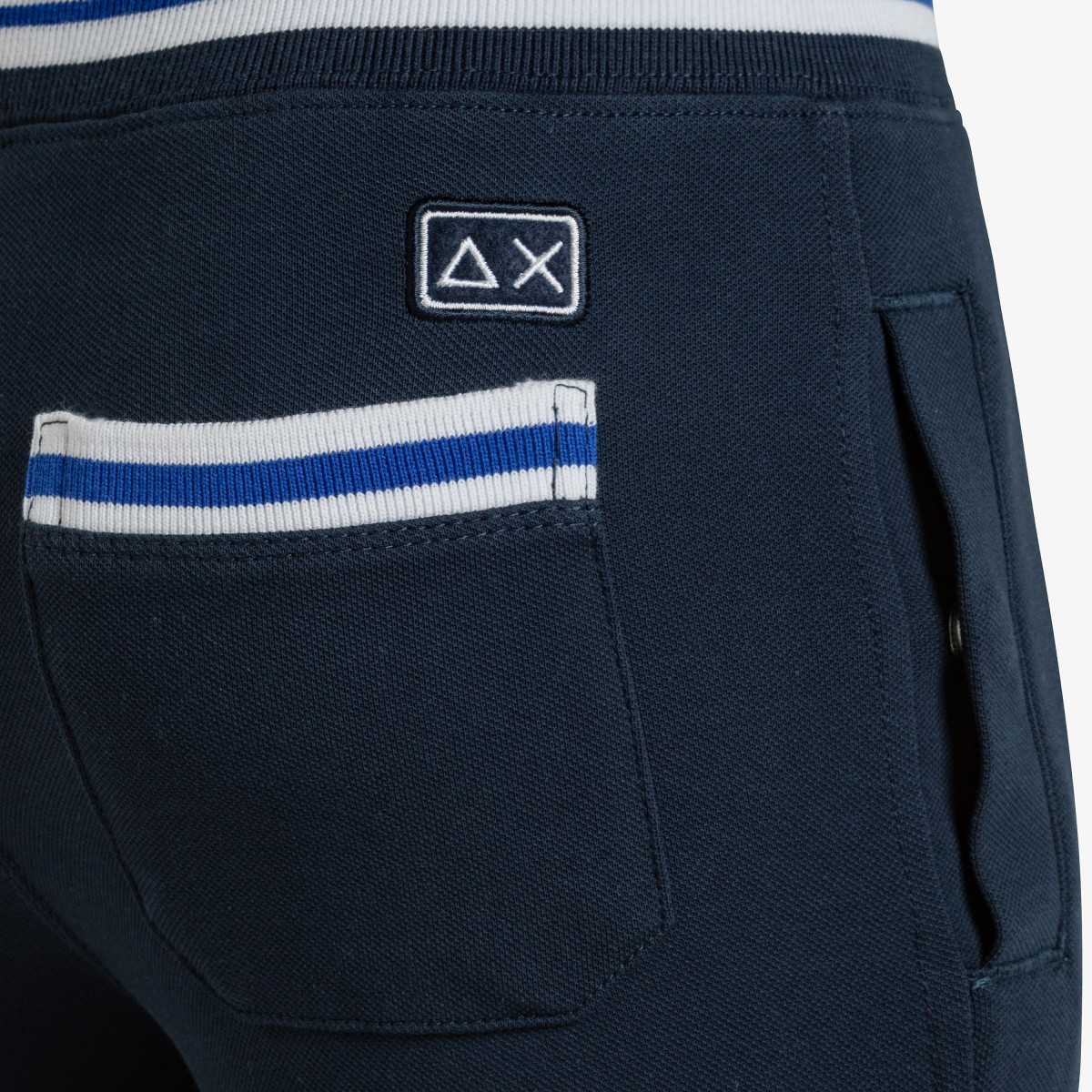 BOY'S PANT LONG HERITAGE COTT.FL. NAVY BLUE