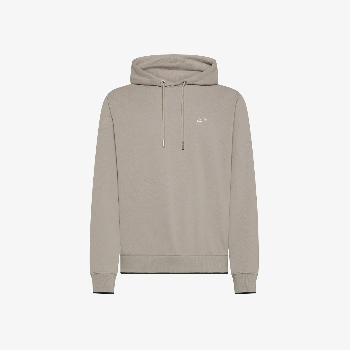 Stone piqué hoodie