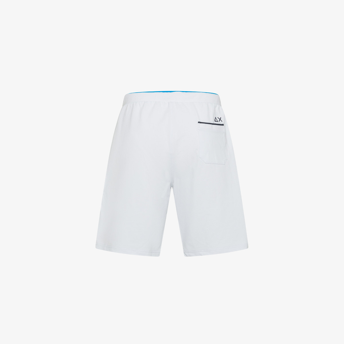 SWEATSHORTS PIQUET SMALL STRIPES FLEECE WHITE