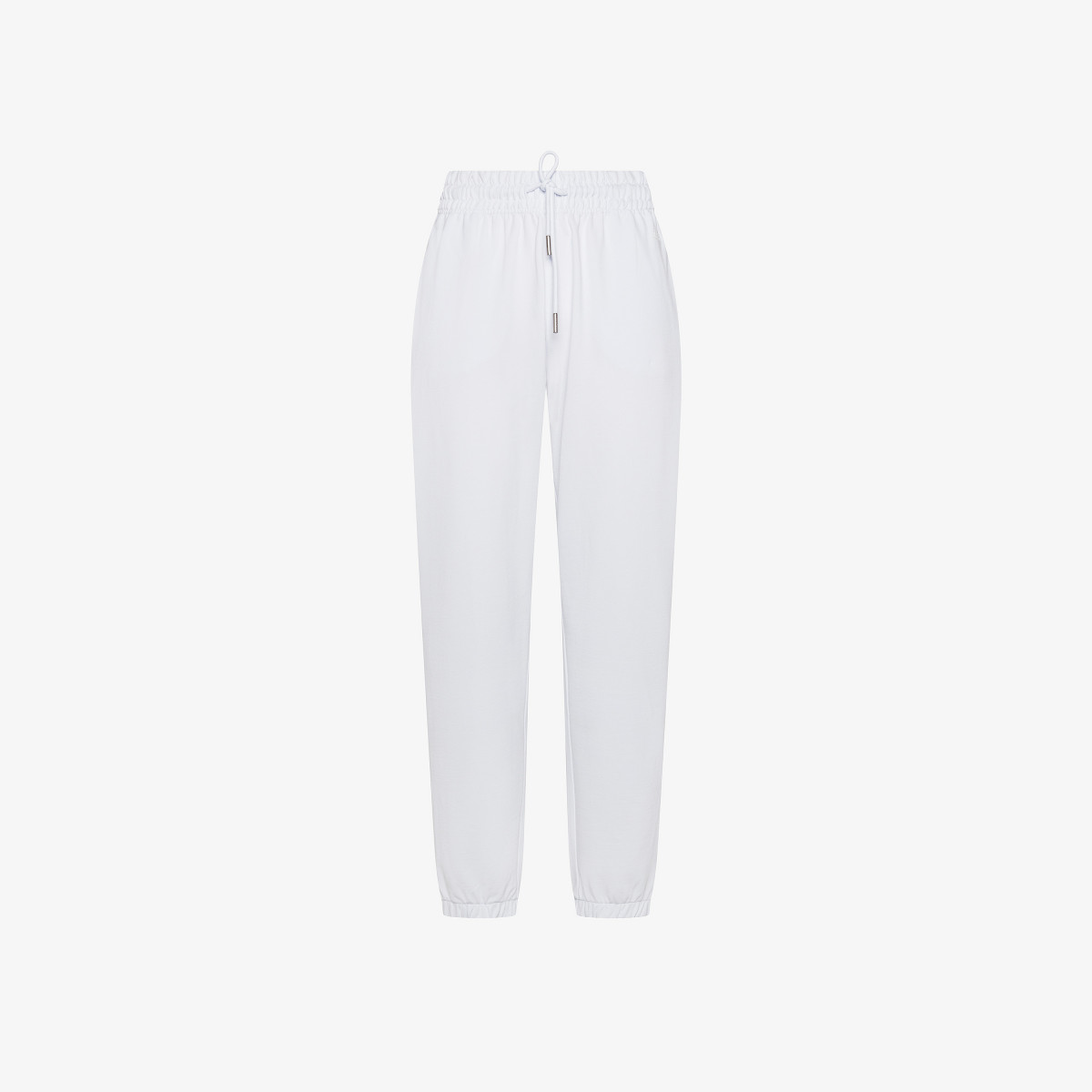 SWEATPANTS BASIC PIQUET FLEECE BIANCO