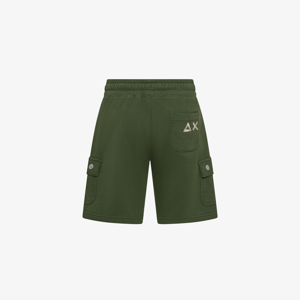 BOY'S SWEATSHORTS CARGO FLEECE DARK GREEN
