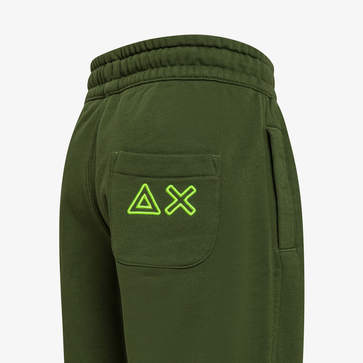BOY'S SWEATPANTS FLUO FLEECE VERDE SCURO