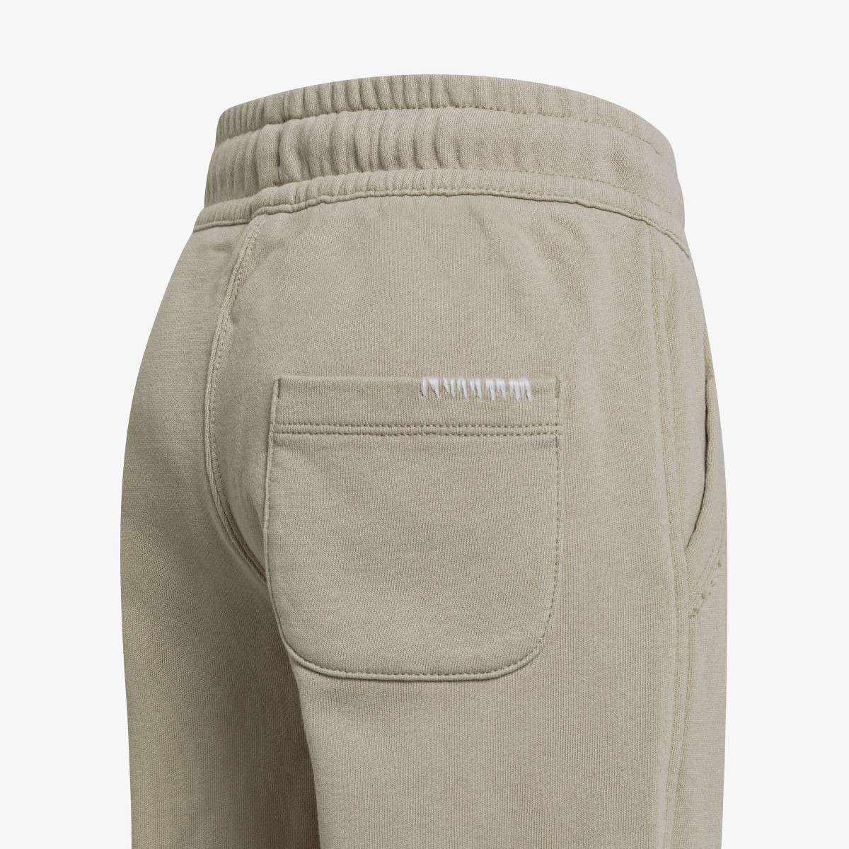 Stone cotton fleece trousers