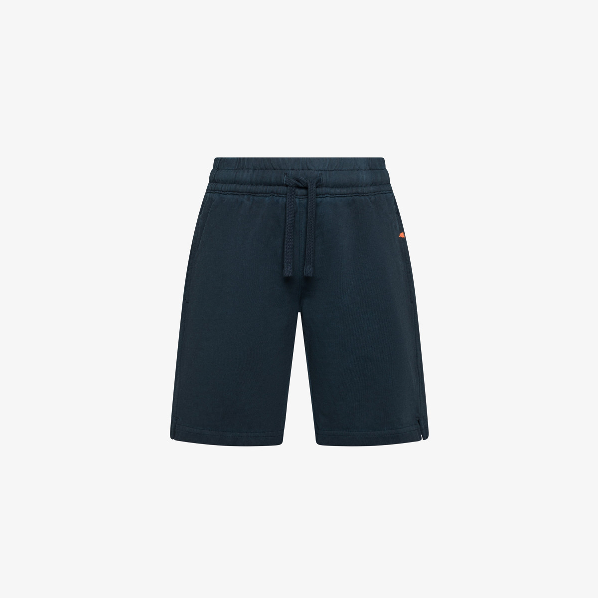 Bermuda in felpa di cotone blu navy