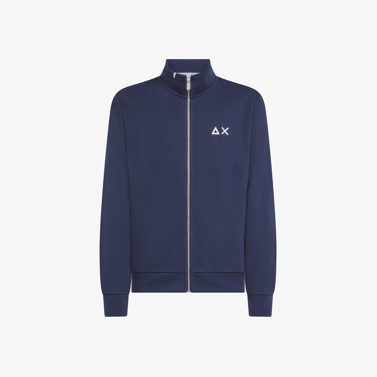 Cotton zip sweatshirt NAVY BLUE