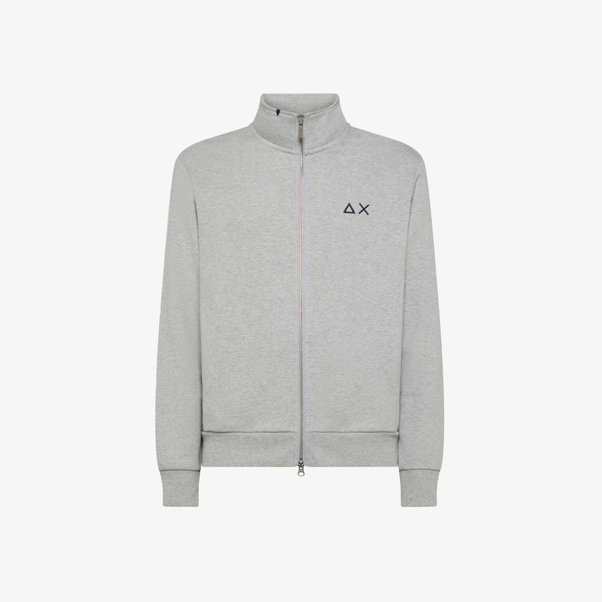 Cotton zip sweatshirt MEDIUM GREY