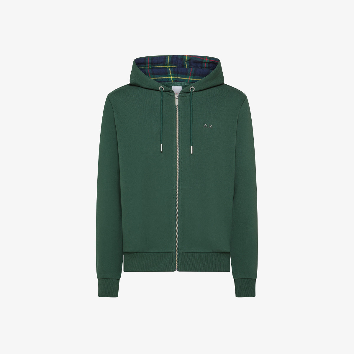 Dark green zipper hoodie best sale