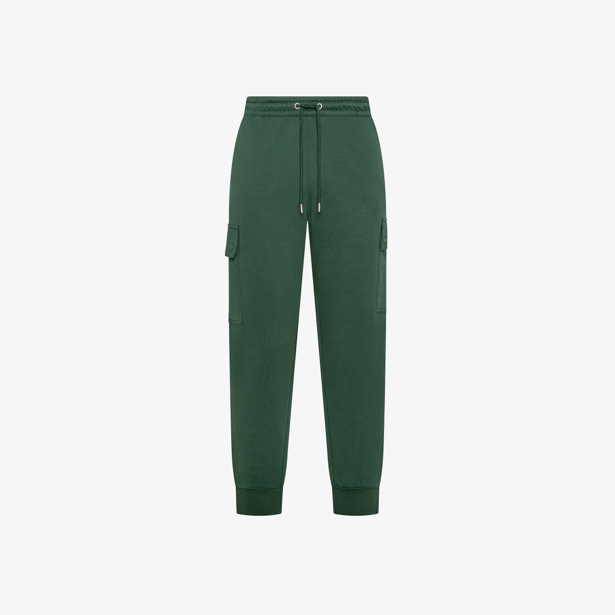 LONG PANT CARGO COTTON FL DARK GREEN