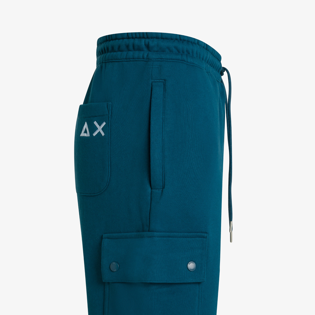 LONG PANT CARGO COTTON FL BLUE PROFONDO