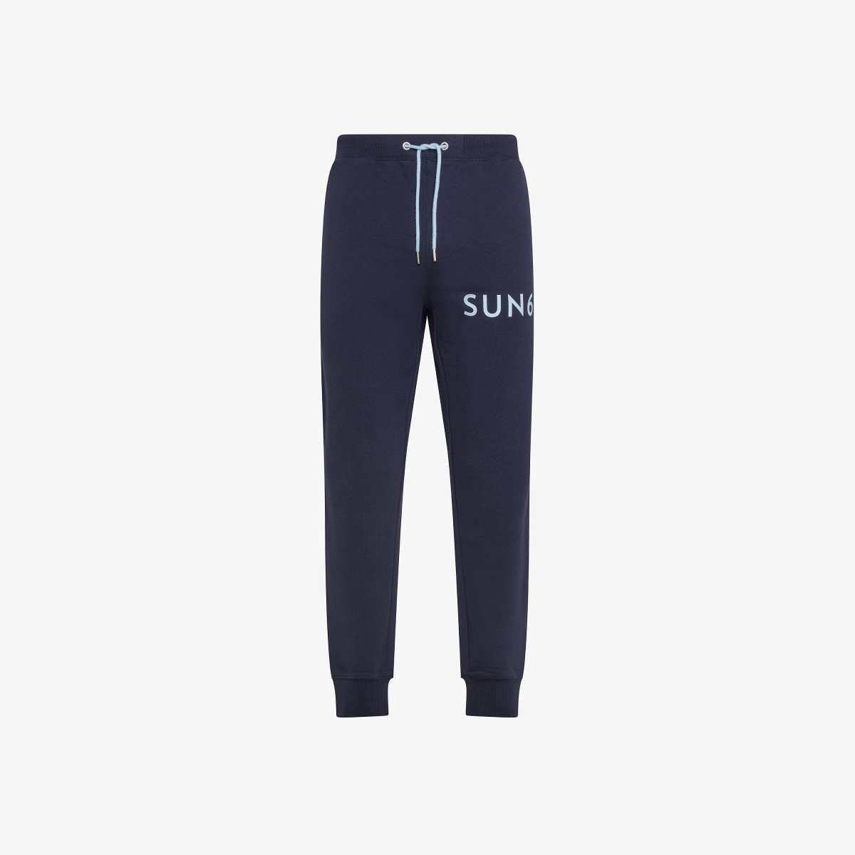 Pantaloni jogging in felpa di cotone NAVY BLUE