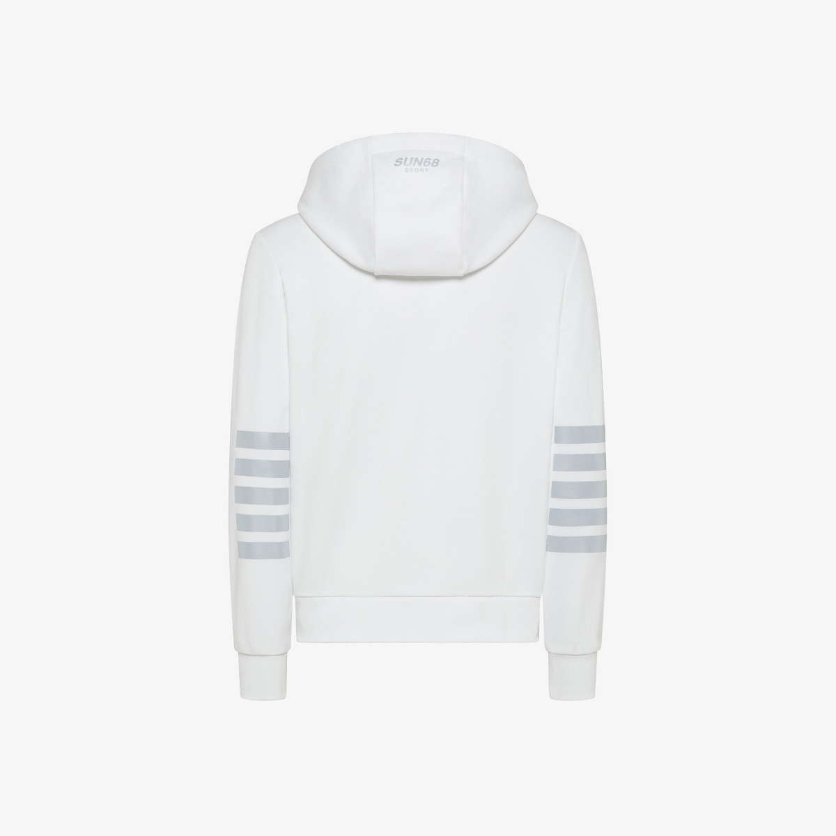 Felpa in cotone con cappuccio BIANCO