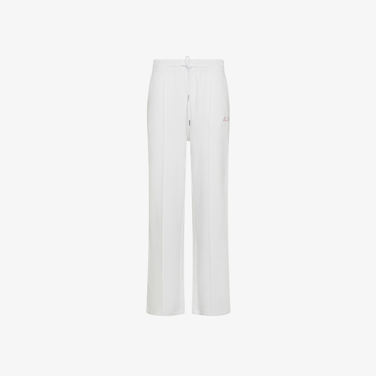 WIDE LONG PANT COTTON FL. WHITE