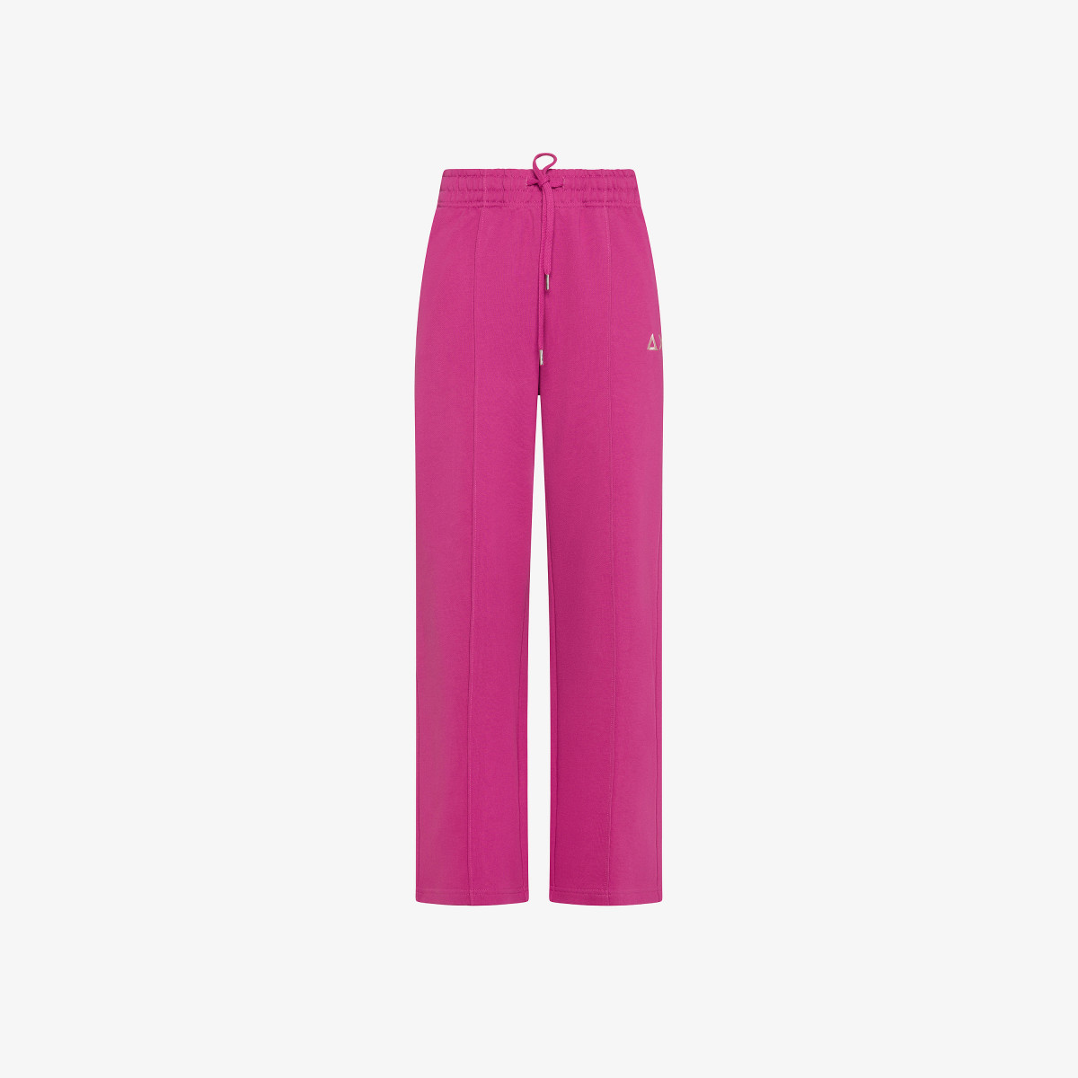 WIDE LONG PANT COTTON FL. CICLAMINO