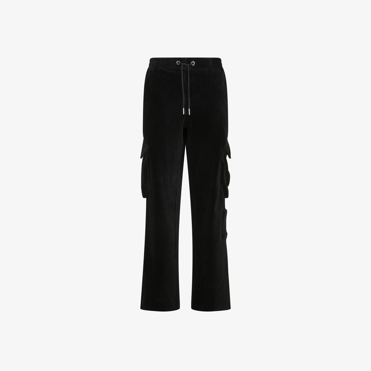 WIDE CARGO PANT CORDUROY FLEECE NERO