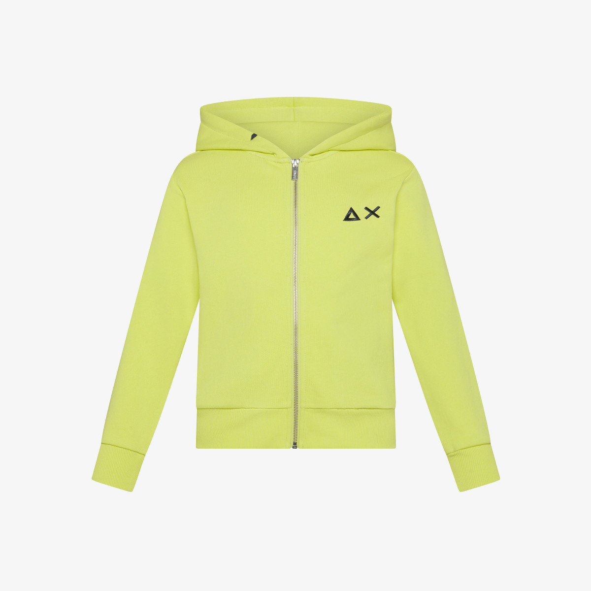 Cotton zip hoodie LEMON