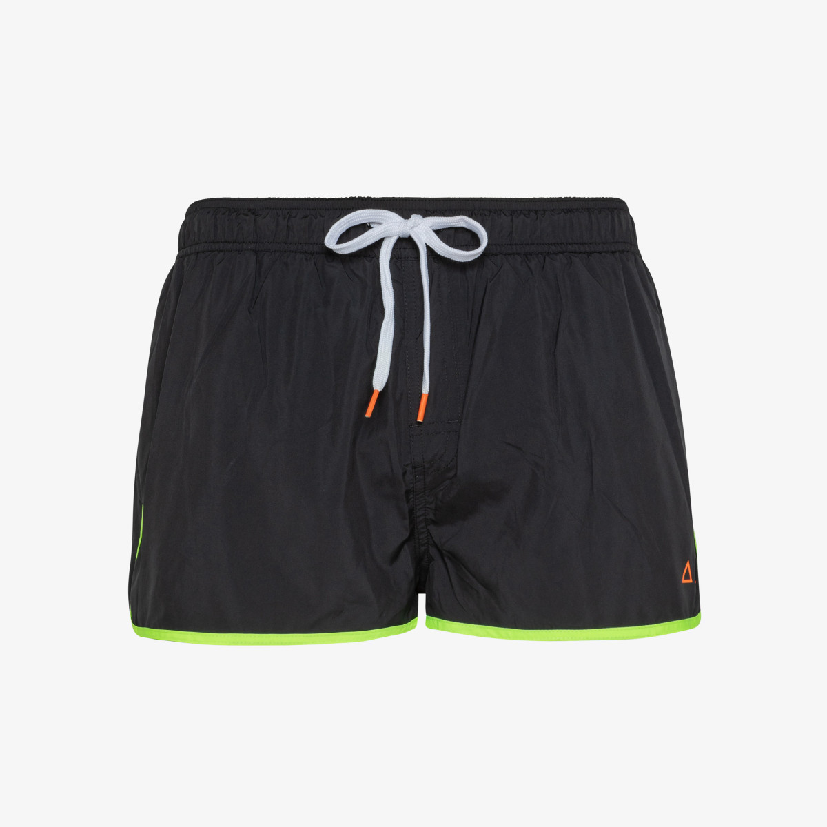 SWIM PANT SOLID BINDING SMALL LOGO BLACK
