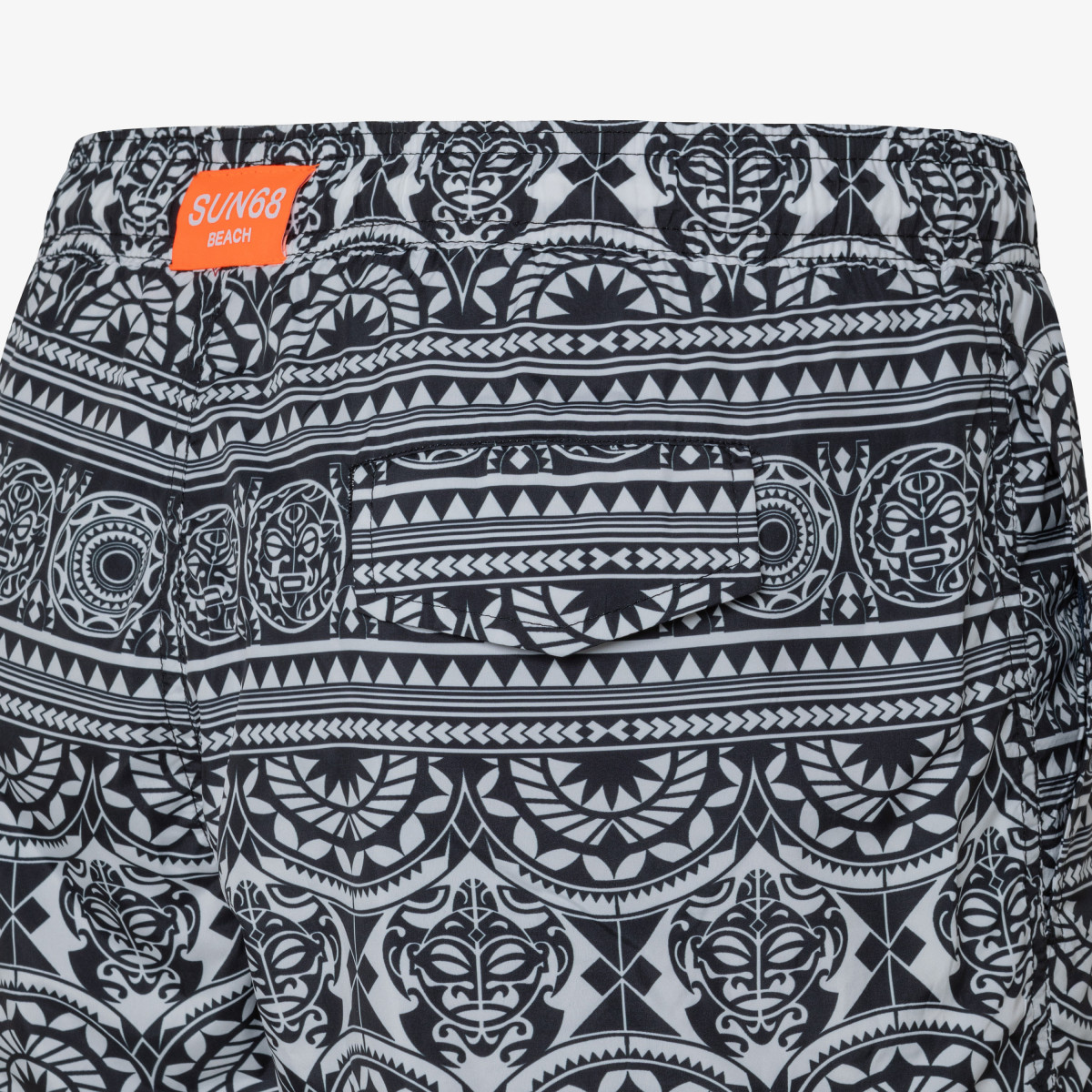 SWIM PANT CLASSIC PRINT BLACK/WHITE