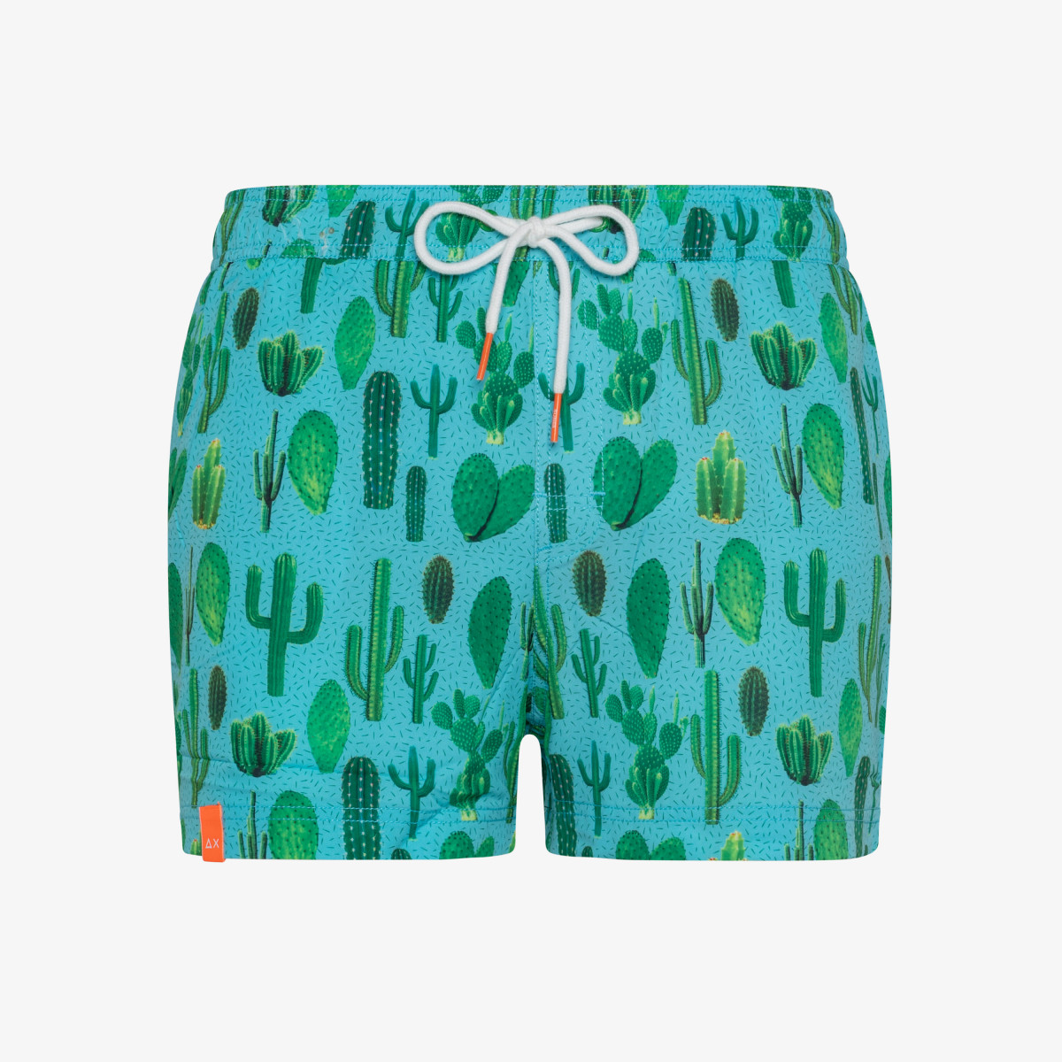 SWIM PANT BIG PRINT AZZURRO/LIME